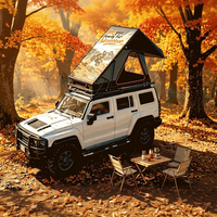 Tente de toit triangulaire en aluminium ultra-fine et rigide pour SUV, camping en plein air hors route, aucun assemblage requis, imperméable