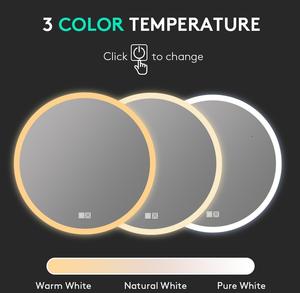 Espejo de Maquillaje Moderno de Alta Calidad con Luces IP44 para Mesa de Cosméticos, Regulable, con 3 Colores de Luz, Espejo de Vanidad Inteligente - Product Image 6