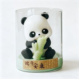 Los Regalos Son Prácticos y se Envían a los Clientes. Vela Aromática Artesanal de Cera de Soja con Forma de Zongzi, Adorno Perfumado en Vaso - Product Image 4