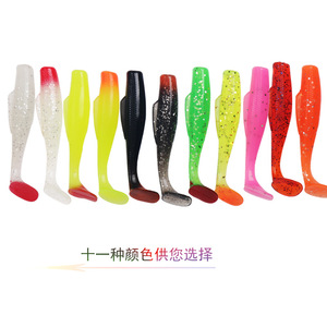 <b>Floating</b> Biomimetic Soft Fish Bait T Tail 8Cm 6 Pack Glow In Dark Artificial Lure For Bass Freshwater <b>Fishing</b> - Product Image 3