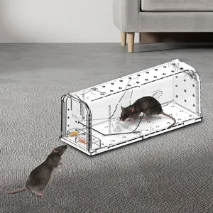 New Humane Mouse Traps No Kill Live Catch Live Capture Plank Trap, Smart Plastic Mice Rodent Mouse Trap Cage Release Chipmunks