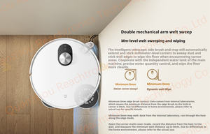 หุ่นยนต์ดูดฝุ่นถูพื้นรุ่นดั้งเดิม <span class=keywords><strong>Mi</strong></span> M40s แรงดูด 23000Pa แขนหุ่นยนต์คู่ ดีไซน์บางเฉียบ 8.8 ซม. ระบบถูพื้นอัตโนมัติ เครื่องดูดฝุ่นอัจฉริยะ - Product Image 5