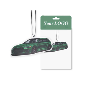 Personalized DIY Design Different Scents Long Lasting Fragrance Hanging Car Air Freshener Paper Perfume Card With Paper Header