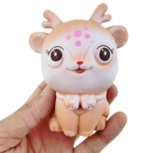 Kawaii Cartoon Animal Series Deer Stress Relief Squeezing Toy-Multicolor TPR Material for 5-7 Years & Adults - Product Image 3