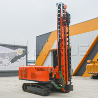 Foreuse sur chenilles UNIQUEMAC, machine de piquage de pieux avec moteur et pompe