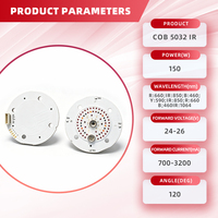 Chip LED COB IR 150w Daya Tinggi 5032, LED COB Inframerah 660 850 460 590 850 660 460 1064nm, Sumber Cahaya Terapi untuk Perangkat Kecantikan