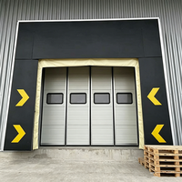 Les fabricants fournissent directement des joints de porte rapides en PVC de haute qualité pour quais de entrepôt segmentés surélevés