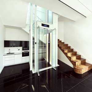 Lift Penumpang Villa Kecil Berkualitas Tinggi 2-6 Lantai dengan Penggerak AC Tanpa Gear Desain Modern Konstruksi Baja Tahan Karat - Product Image 1