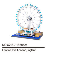 Wange 6215 Modèle de blocs créatifs London Eye d'Angleterre, ensemble de jouets éducatifs en plastique à assembler, collection unisexe
