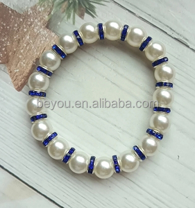 DIY College Female <strong>Sisters</strong> Enamel Metal Bead Elastic <strong>Bracelet</strong> - Product Image 3