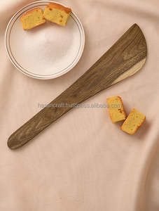 Cucharas de madera natural de gran venta, utensilios de cocina antiadherentes para servir y cocinar, logotipo personalizado para súper mercados y hoteles - Product Image 2