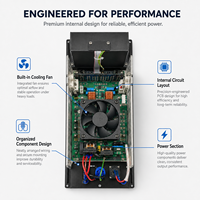 Module d'amplificateur audio bi-amplifié de classe D actif professionnel X2DM800-2 800W DSP 15 pouces
