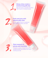 Gloss à lèvres personnalisé OEM, hydratant, brillant comme du verre, huile à lèvres fruitée, gloss à lèvres repulpant, fournisseur de base, étiquette privée