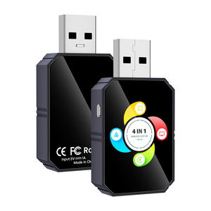 อะแดปเตอร์ CarPlay ไร้สาย 4 in 1 พร้อมปุ่มกด รองรับ Wireless CarPlay, Android Auto, Mirror Link, Airplay แปลงจากแบบมีสายเป็นไร้สาย - Product Image 1