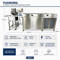 Ligne de production automatique de gaufrettes et biscuits TUORONG, petit système d'enrobage au chocolat, tunnel de refroidissement intégré, revêtement efficace