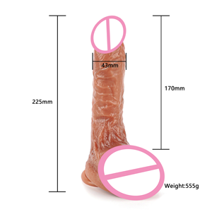 Miglior 8.8 pollici vibratore elettrico senza fili Dildo temperatura in Silicone giocattolo del sesso spinta automatica Base a ventosa - Product Image 5