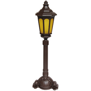 Lampe de jardin LED extérieure en bronze, lampadaire avec abat-jour en verre, lumière du jour 5000K, IP65 résistant à l'eau, détecteur de mouvement, CRI 90 - Product Image 2
