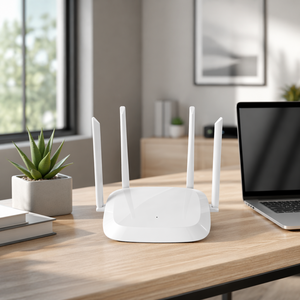 Router Inalámbrico de Doble Banda 300M/1200M <span class=keywords><strong>con</strong></span> 4 Antenas, Router de Red Compatible <span class=keywords><strong>con</strong></span> Modo Router/AP/<span class=keywords><strong>Repetidor</strong></span>, Chip MTK <span class=keywords><strong>con</strong></span> <span class=keywords><strong>Cable</strong></span> <span class=keywords><strong>Ethernet</strong></span> - Product Image 1