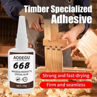 Colle super résistante pour bois, 50g, adhésif transparent, imperméable, utilisé pour la réparation du bois, la menuiserie, le bricolage