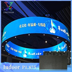 Outdoorp1.875 Logo Thương Hiệu Vòng Tròn Màn Hình LED Hiển Thị Cố Định Cài Đặt Cho Trang Trí Cửa Hàng Dấu Hiệu Đường Dấu Hiệu Công Ty Logo