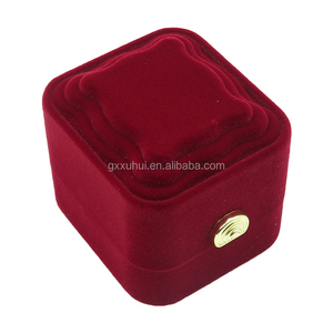 도매 럭셔리 벨벳 보석 세트 상자 사용자 정의 로고 반지 귀걸이 목걸이 기업 보석 선물 케이스 - Product Image 2