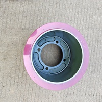 Tambour de fer de couleur rouge, rouleaux en caoutchouc de riz SBR NBR de 10 pouces pour husker de riz