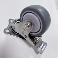 Vente en gros en Chine | Plaque pivotante TPR de 2 pouces | Roulement simple silencieux pour roue de bureau