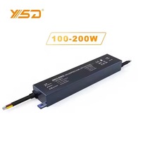 YSD YSD-200WHDS-24 200W Mini LED Driver Alimentation En Aluminium Étanche IP67 CE ROHS Certifié AC-DC 100-277V Entrée Extérieure