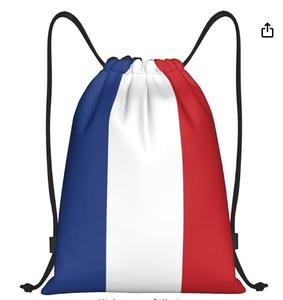 <span class=keywords><strong>Sac</strong></span> à dos unisexe personnalisé 2026 pour le jour du match de football, 48 pays, drapeau français, <span class=keywords><strong>sac</strong></span> de sport extérieur à cordon de serrage - Product Image 1