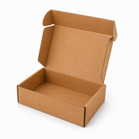Caja de Cartón Corrugado Personalizada, Cajas de Envío de Cartón Kraft, Caja de Embalaje Plegable con Logotipo