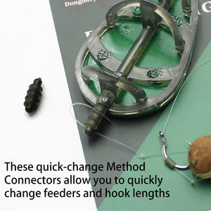 Accessoires de pêche à la carpe pour connecteur de méthode d'alimentation en granulés équipement de plates-formes de pêche à la carpe - Product Image 3