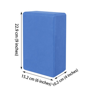 Eva Yoga Block 22.9X15.2X10.2 Cm High Density Blue For Yoga Pilates Stretching Exercises - Product Image 1