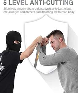 UHMWPEF مستوى 5 النسيج سلامة العمل دليل طعنة سترة مكافحة القطع قمصان سكين قطع قماش مقاوم - Product Image 6