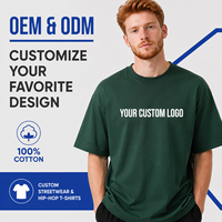 T-shirt en coton unisexe à épaules tombantes, manches courtes, respirant, couleur unie, grande taille, style streetwear, 300 g/m², pour hommes