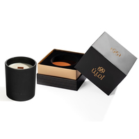 Custom Textured Rigid Paper White Printing Eco Friendly Candle Packaging Caixa De Vela Personalised Candle Box With Lid Logo