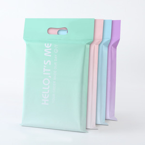 Sac de coursier auto-adhésif imperméable Qianfeng épaissi pour l'emballage de vêtements, rose clair, violet, bleu, vert - Product Image 2