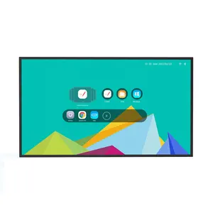 65-Zoll-Smartboard mit kostenloser Software integrierte Lautsprecher Wand halterung interaktives Touch-Whiteboard für Projekte