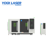 Máquina de Corte Láser de Tubos y Chapas Totalmente Cerrada YOQI Y2-3015, 3000x1500mm, Mesa Intercambiable, Cortadora Láser de Fibra para Placas y Tubos