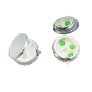 Three 3 Days High Quality Customized Metal Medicine Pill Box/pill Case/medicine Box