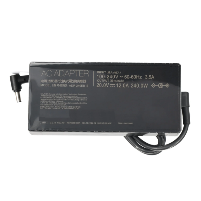 Best 240W ADP-240EB B AC/DC Adapter 20V 12A 6.0x3.7 Laptop Charger for ASUS ROG Zephyrus 15 GX550 GX550LXS S15 S17 Power Supply