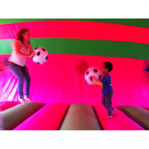 Trẻ em lớp thương mại 6x6m n người lớn bơm hơi lâu đài nảy MOONWALK với en14960 được chứng nhận từ nhà máy bơm hơi Sino - Product Image 2