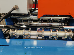 Kunden spezifische Crimp dach Stahlblech Rollen form maschine Metall Penal Curving Tile Making Machinery - Product Image 6