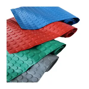 Durable Round Stud Rubber Mat in Various Non-Slip Colors Custom Cutting Service for Products