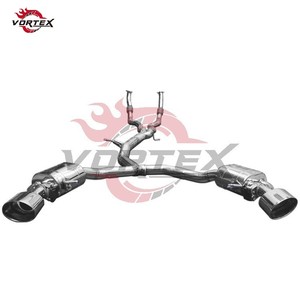 Sistema de Escape VORTEX SUS304 Valvetronic Catback+Tubo Delantero para AUDI RS5 B9 2.9T 2019-2025, Punta Especial, Control Remoto, Instalación Directa - Product Image 3