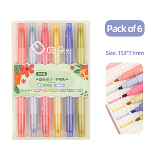 H26 Ingrosso 320 Set per Cartone Pennarelli Acquerellabili a Doppia Punta Oblique Fragrance per Ragazze Evidenziatore per Diari Creativi Scuola - Product Image 1