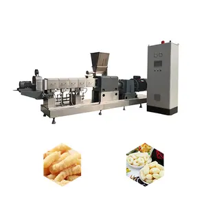 Factory direct cheese ball complete production line puffed corn snack maker