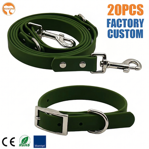 Correa de Perro de Lujo Manos Libres, Fabricada en Fábrica, Collar y Correa de PVC para Mascotas, Conjunto de Collar y Correa Impermeables para Perro - Product Image 1