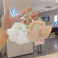 Porte-clés en peluche mignon et écologique de 9 cm, mini-porte-clés personnalisé, cadeaux scolaires, cadeaux de Noël, remplisseurs de sacs pour enfants, motif Diable