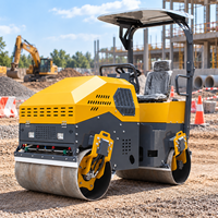 Rouleau compresseur hydraulique de 2,5 tonnes pour la réparation de l'asphalte et le compactage des surfaces routières