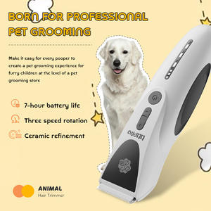 Liliसमर्थक pt306 कारखाने थोक कॉर्लेस रिचार्जेबल कुत्ते ट्रिमर घरेलू शांत इलेक्ट्रिक पालतू जानवर बालों काटने किट - Product Image 2